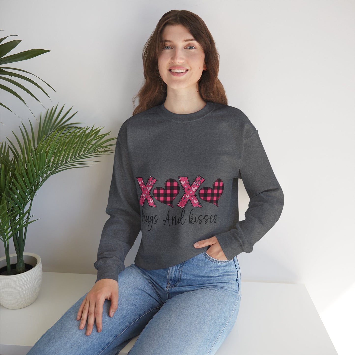 X0X0 - Hugs and Kisses - Unisex Heavy Blend™ Crewneck Sweatshirt