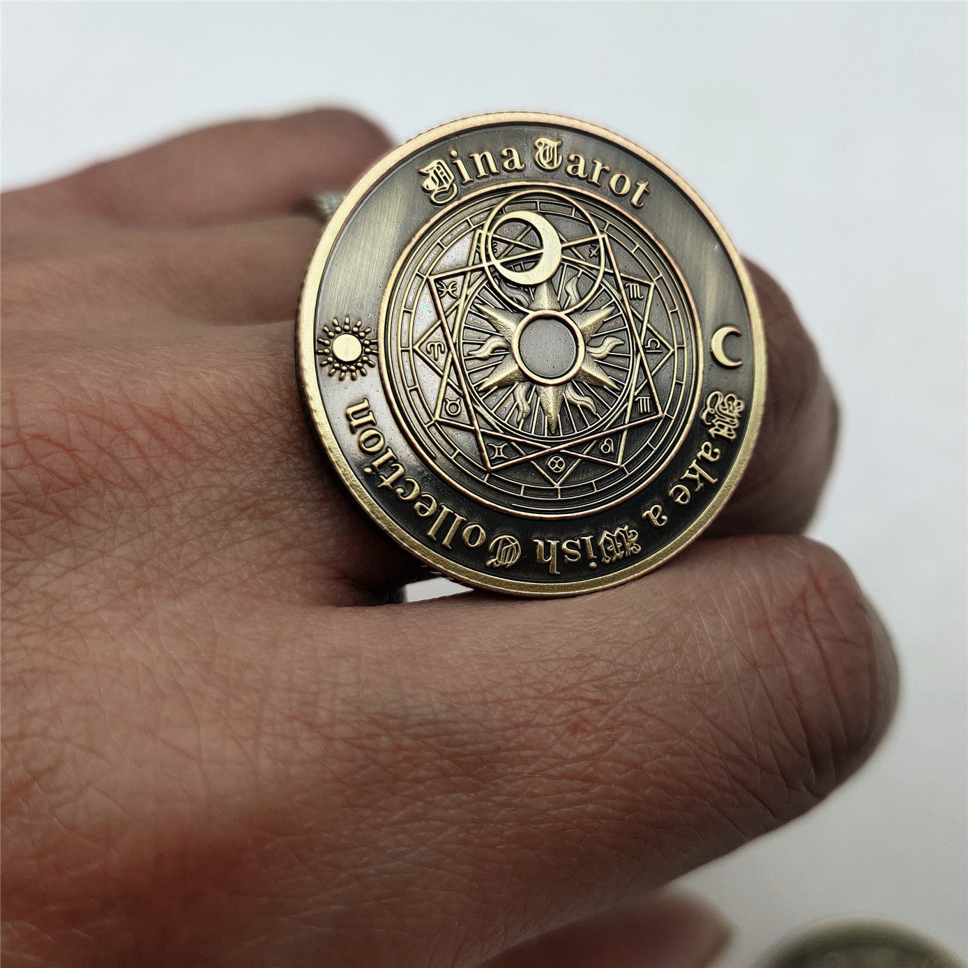 Euramerican Tarot Bronze Commemorative Coin