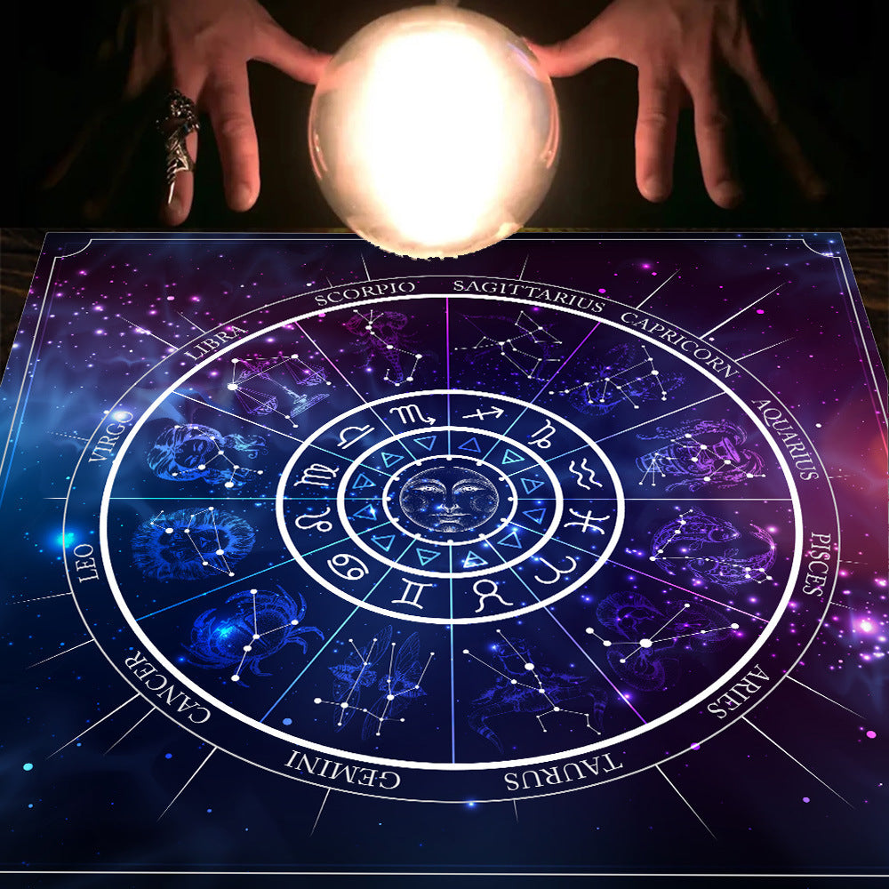 Tarot Tarot Tablecloth Cloth Cushion Moon Sun Lucky Tree Velvet