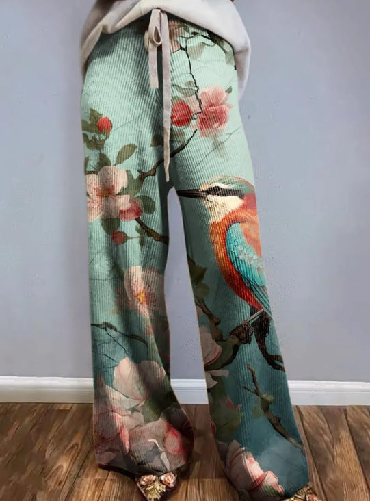 Casual Wide Leg Sports Trousers