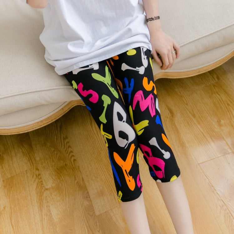 Thin Stretch Milk Silk Brushed Cropped Oversized Leggings