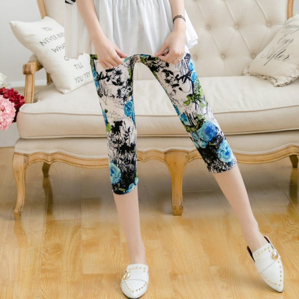 Leggings extragrandes cortos cepillados de seda de leche elásticos finos