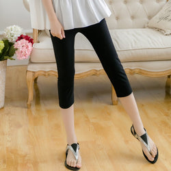 Thin Stretch Milk Silk Brushed Cropped Oversized Leggings