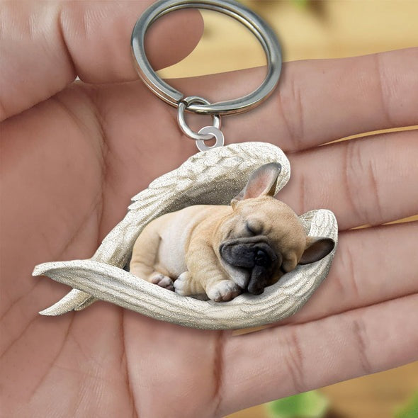 Llavero acrílico con forma de perro lindo de moda creativa