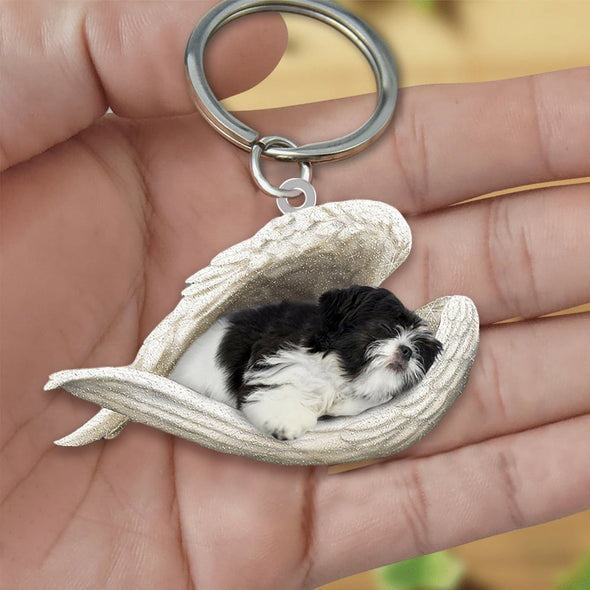 Llavero acrílico con forma de perro lindo de moda creativa