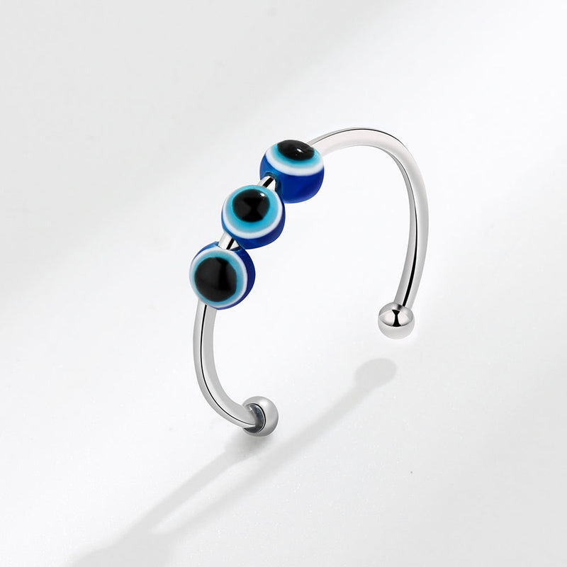 Turnable Ring Decompression Anxiety Ring Fish Eye Jewelry