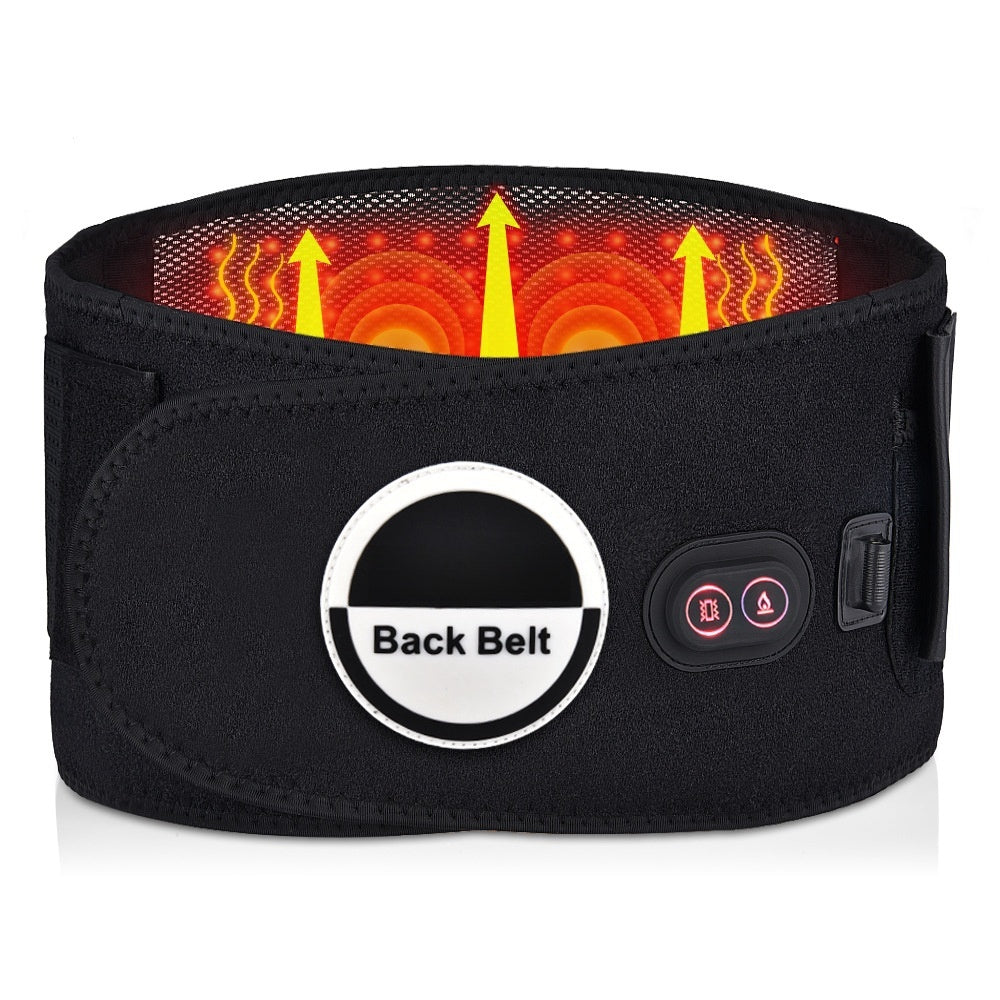 Red Light Heating Massage Belt Electric Heating Waist Supporter Lumbar Disc Massage Physical Therapy Band