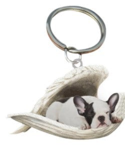 Llavero acrílico con forma de perro lindo de moda creativa
