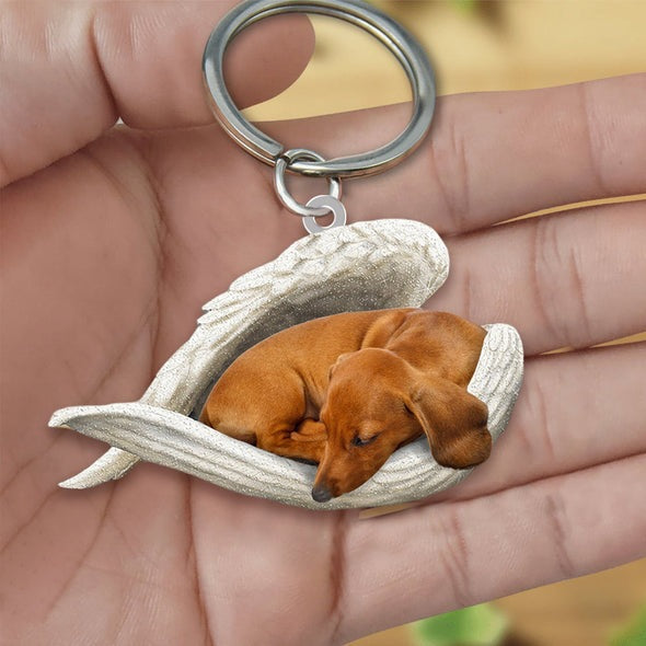 Llavero acrílico con forma de perro lindo de moda creativa