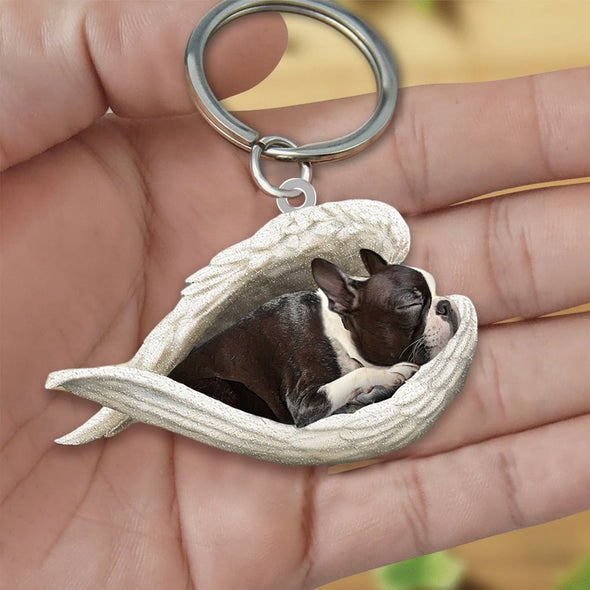 Llavero acrílico con forma de perro lindo de moda creativa