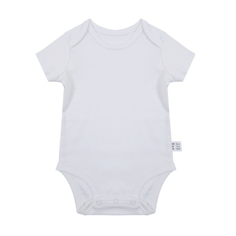 Romper Newborn Clothes 0-1 Years Old Solid Color Jumpsuit Male And Female Baby Baby Onesie