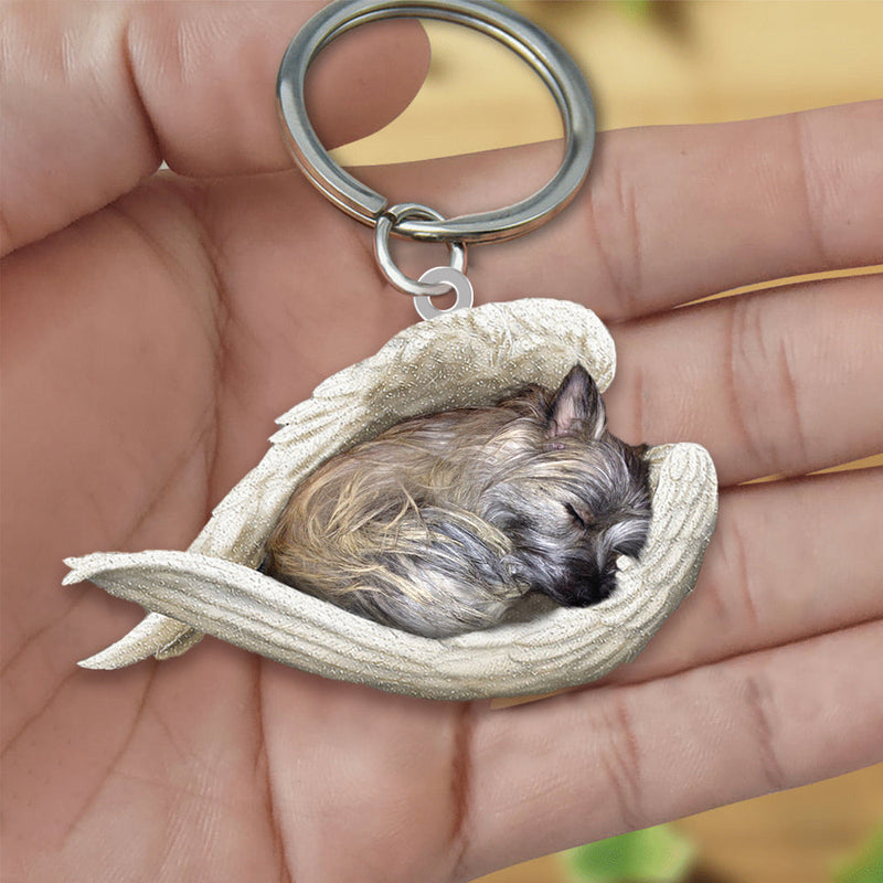 Llavero acrílico con forma de perro lindo de moda creativa
