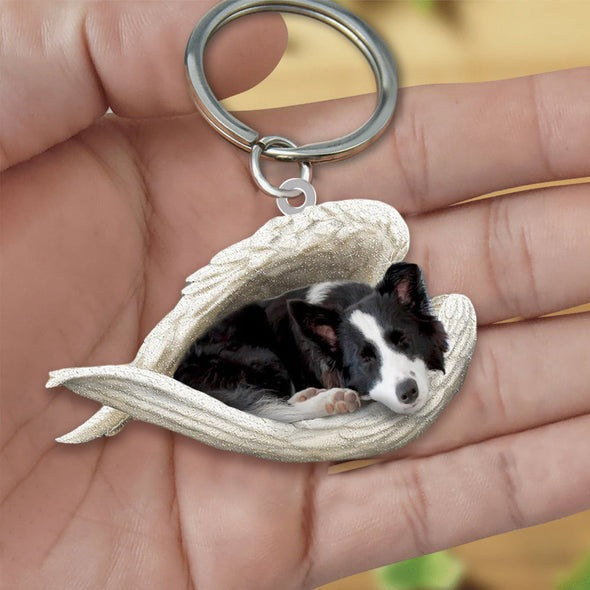 Llavero acrílico con forma de perro lindo de moda creativa