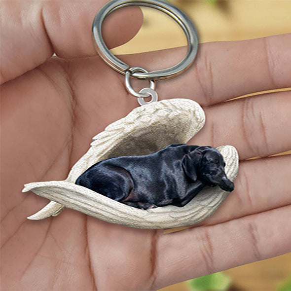 Llavero acrílico con forma de perro lindo de moda creativa