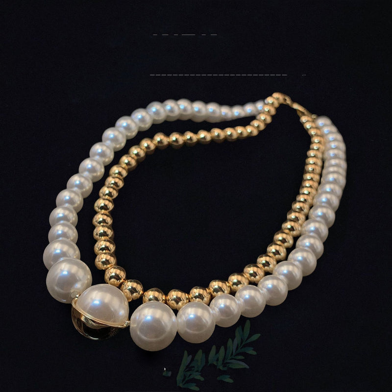 High Luxury French Style Cold Style All-match Shell Pearls Necklace