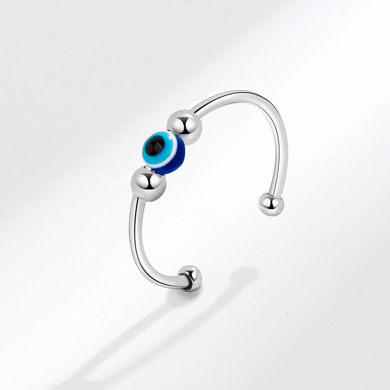 Turnable Ring Decompression Anxiety Ring Fish Eye Jewelry