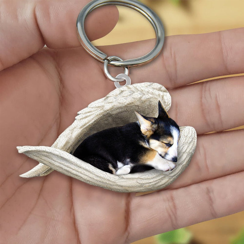 Llavero acrílico con forma de perro lindo de moda creativa