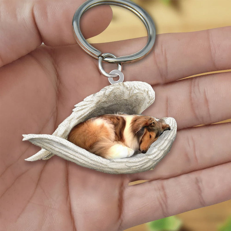 Llavero acrílico con forma de perro lindo de moda creativa
