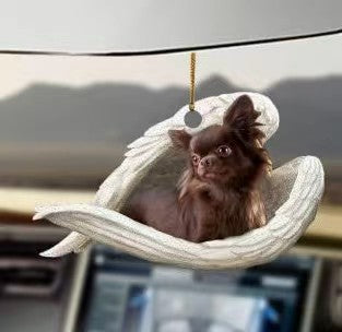 Llavero acrílico con forma de perro lindo de moda creativa