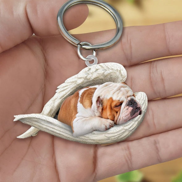Llavero acrílico con forma de perro lindo de moda creativa
