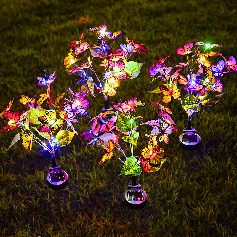 Luz solar del patio de la mariposa LED