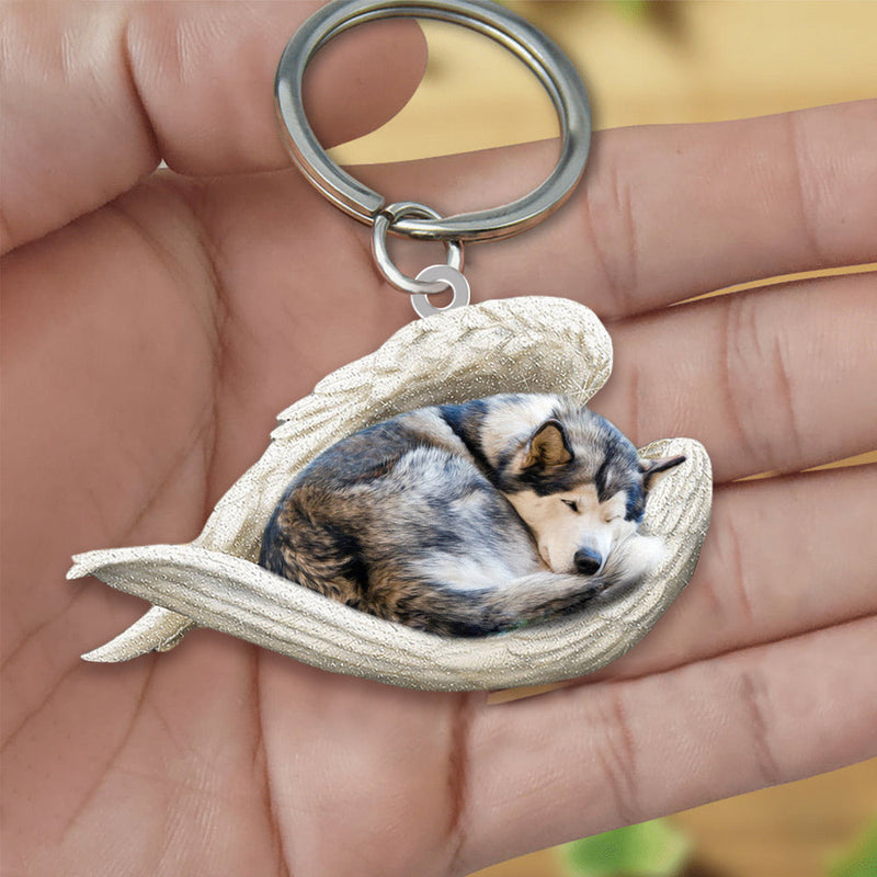 Llavero acrílico con forma de perro lindo de moda creativa