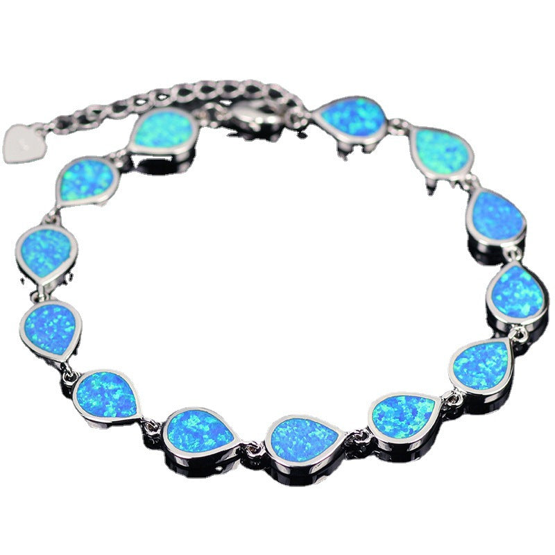 8mm Rhinestone Bracelet Fashion Round Drop Shape Bracelet