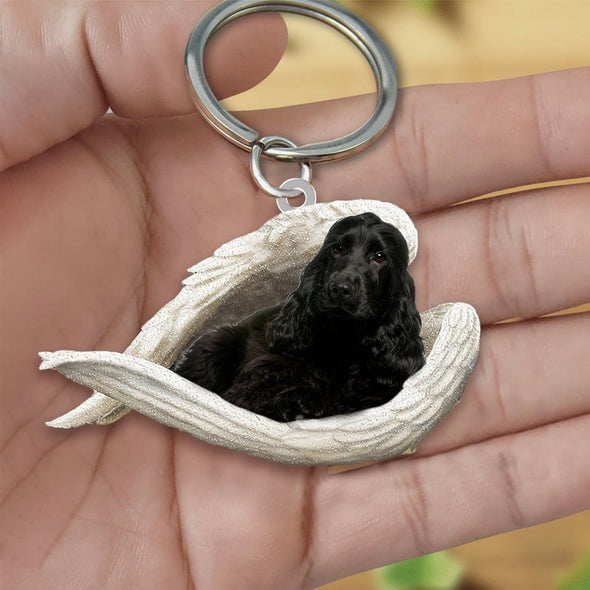 Llavero acrílico con forma de perro lindo de moda creativa