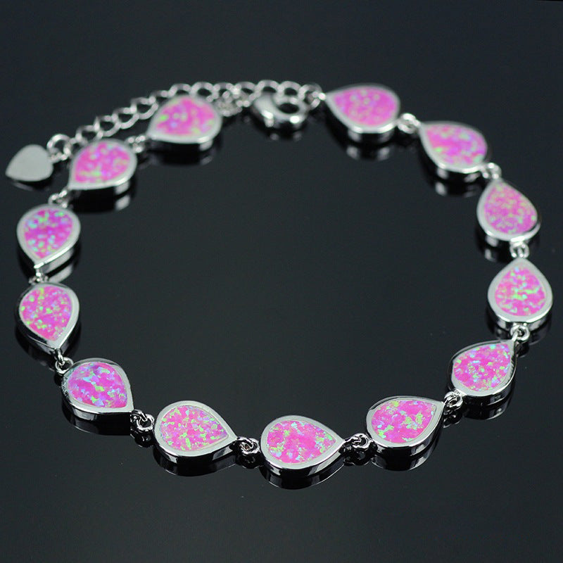 8mm Rhinestone Bracelet Fashion Round Drop Shape Bracelet