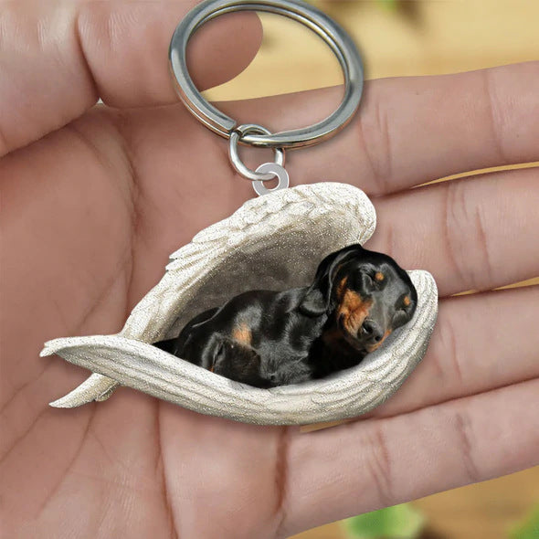 Llavero acrílico con forma de perro lindo de moda creativa