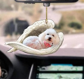 Llavero acrílico con forma de perro lindo de moda creativa