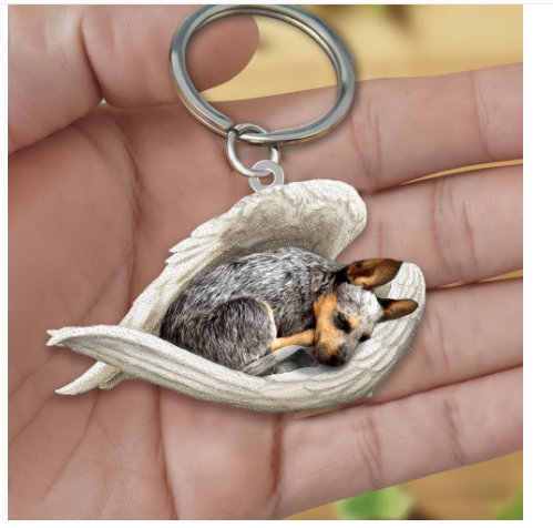 Llavero acrílico con forma de perro lindo de moda creativa