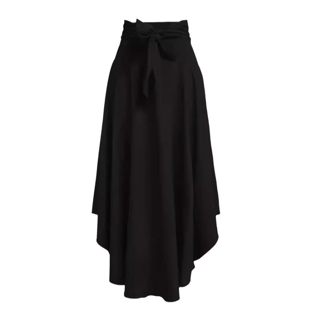 Casual Women's Midi Skirt Ruffled Skirt