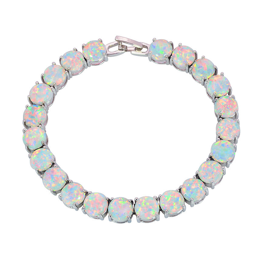 8mm Rhinestone Bracelet Fashion Round Drop Shape Bracelet