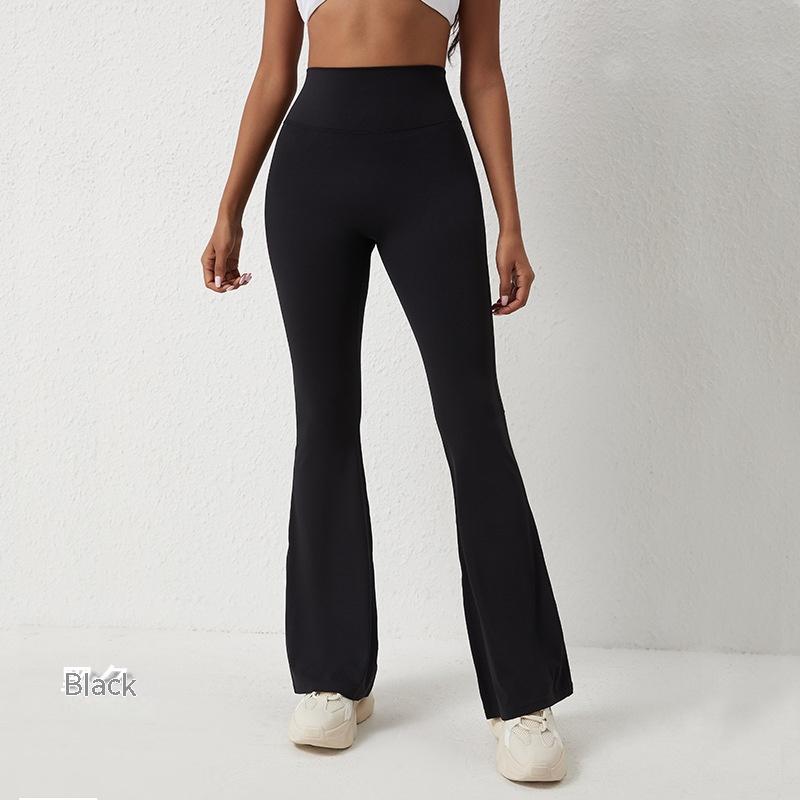 Peach Bell-bottom Pants Women's Yoga High Waist