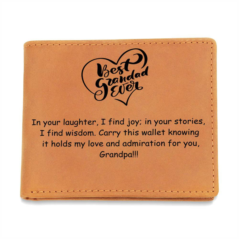 Cartera de cuero gráfica - Best Ever Granddad