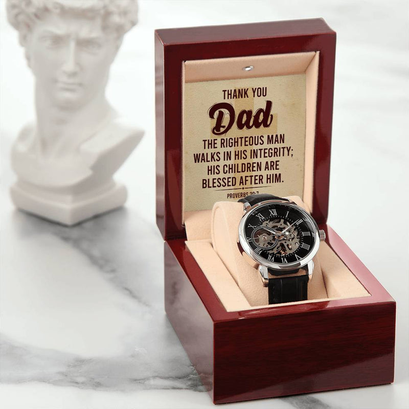 Men's Openwork Watch - Thank You Dad