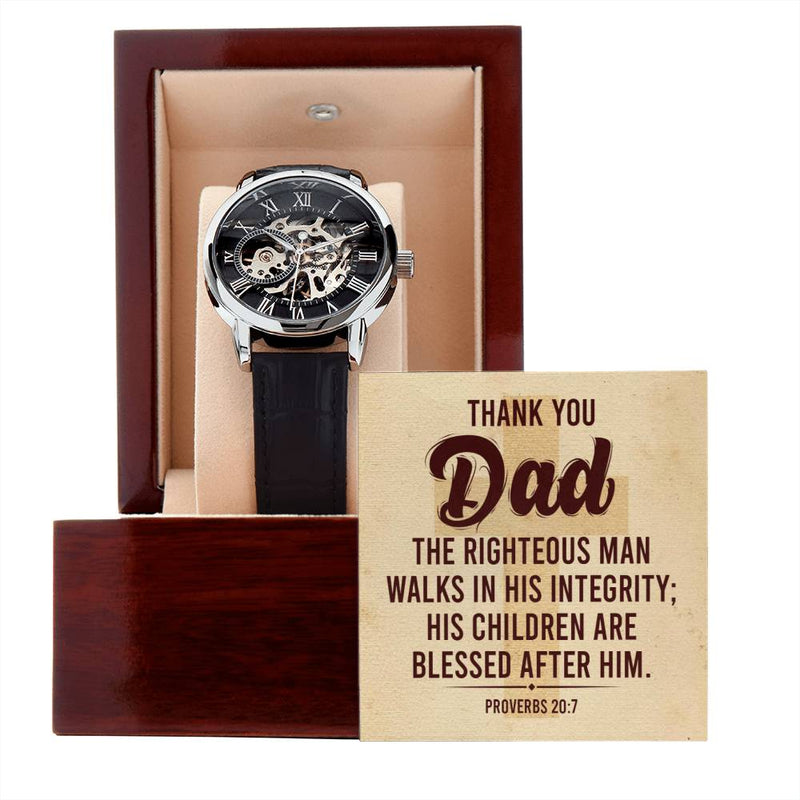 Men's Openwork Watch - Thank You Dad