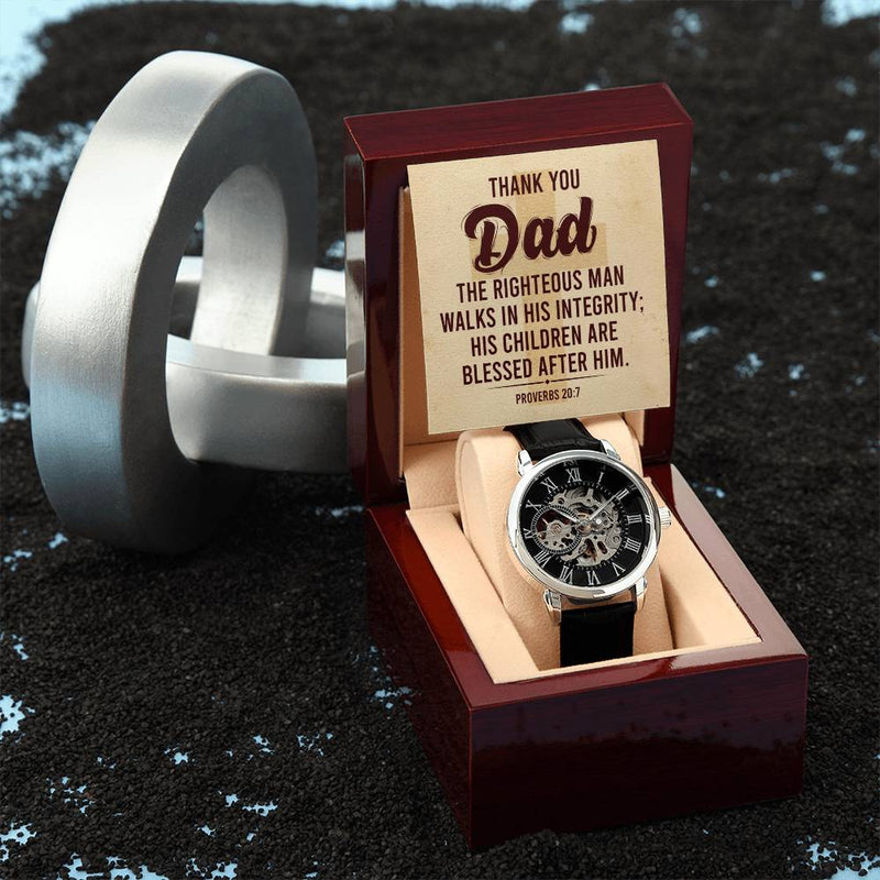 Men's Openwork Watch - Thank You Dad