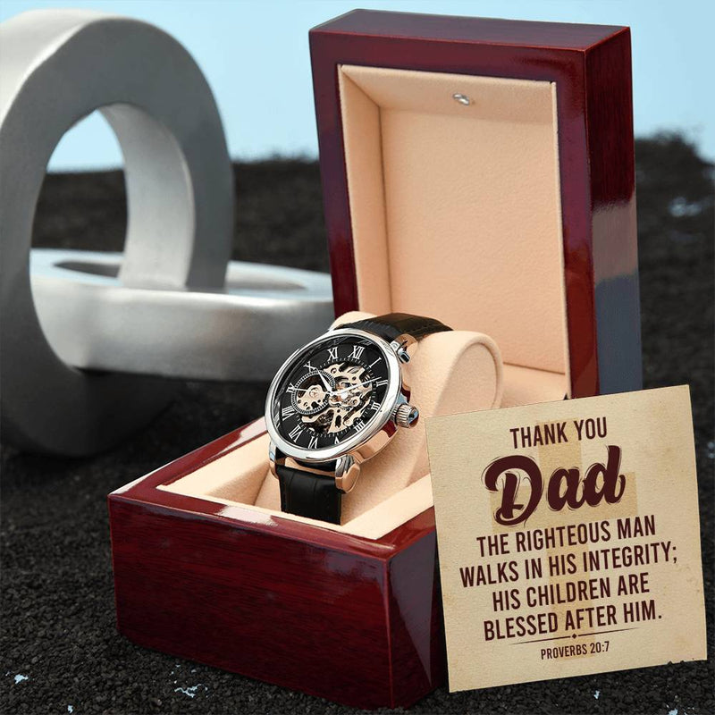 Men's Openwork Watch - Thank You Dad