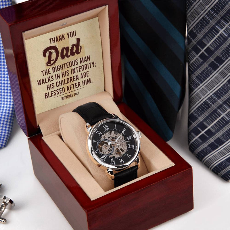Men's Openwork Watch - Thank You Dad