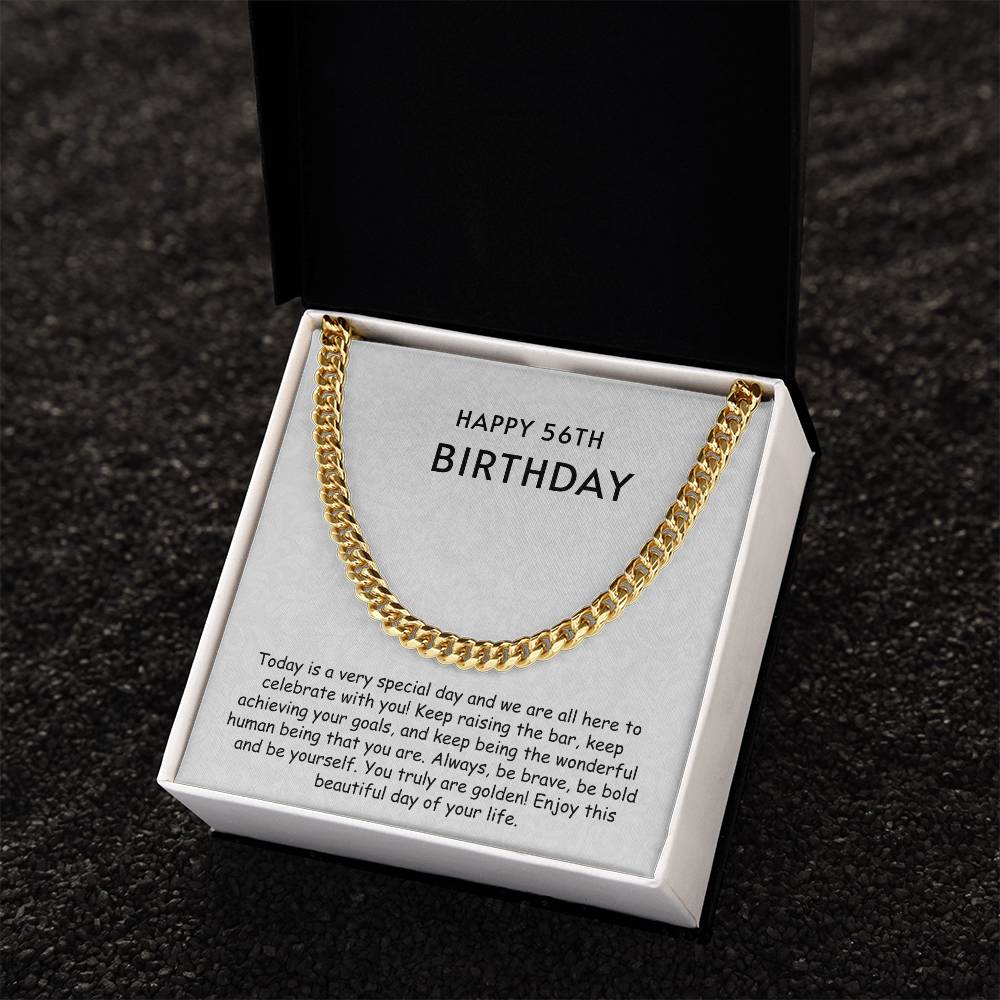 Cuban Link Chain - Happy 56th Birthday