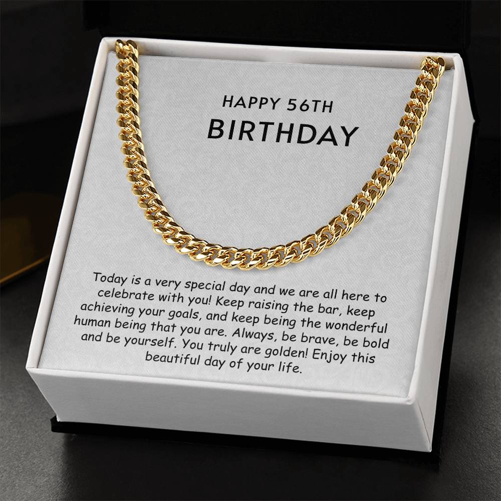 Cuban Link Chain - Happy 56th Birthday