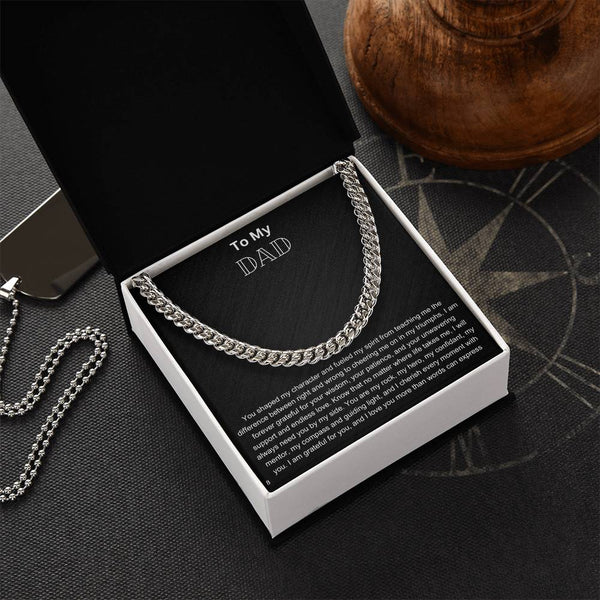 Cuban Chain Necklace - To My Dad #8 RW1