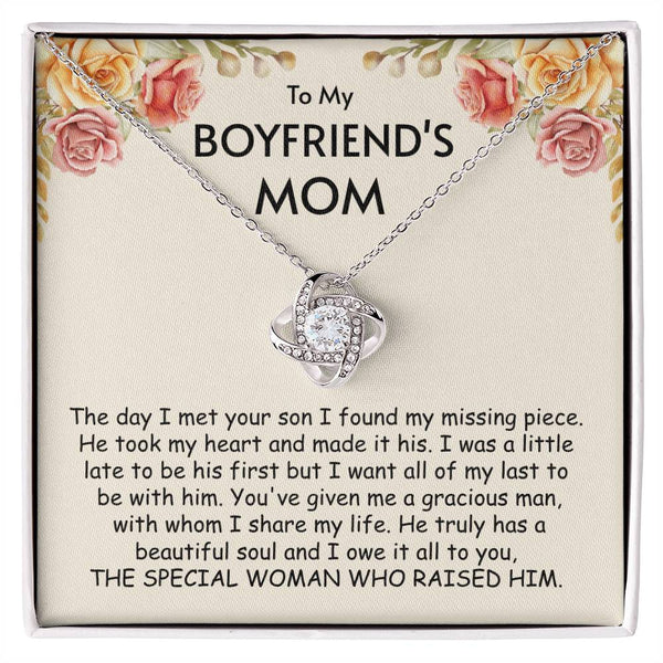 Christmas Gifts For Boyfriends Mom #2, Gift for Boyfriends Mom, To My Boyfriends Mom Necklace , Birthday Gifts For Boyfriend's Mom