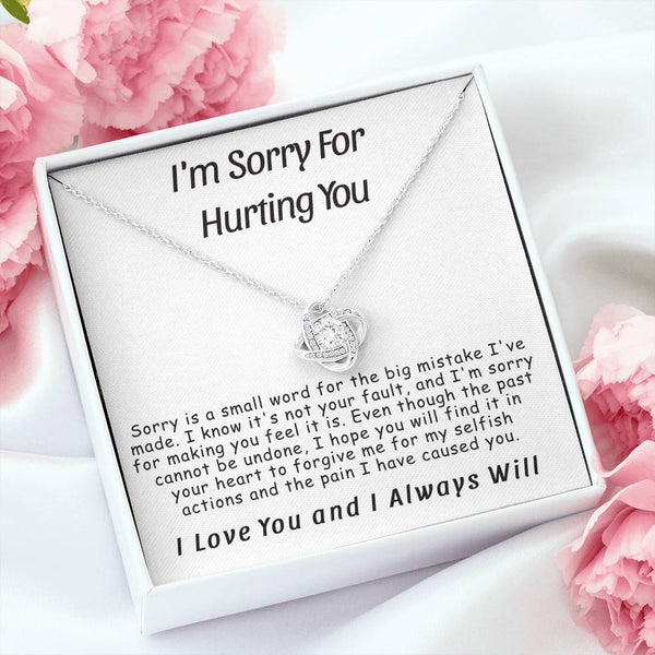 Apology Gift For Her, Sorry Necklace, I Am Sorry Gift For Her