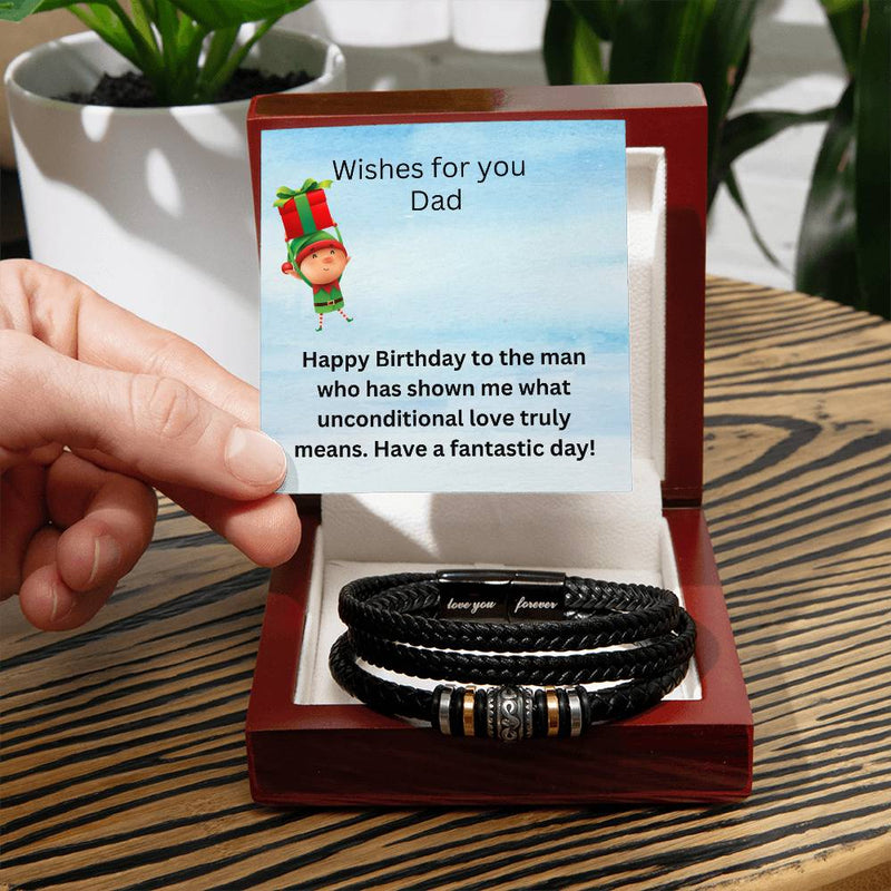 Love You Forever Bracelet - Unconditional Love Dad