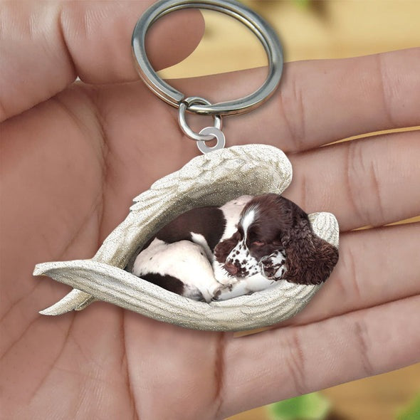 Llavero acrílico con forma de perro lindo de moda creativa