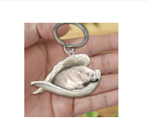 Llavero acrílico con forma de perro lindo de moda creativa