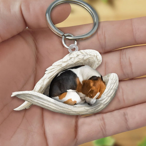 Llavero acrílico con forma de perro lindo de moda creativa